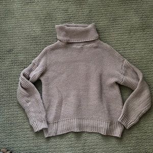 Knit turtleneck sweater